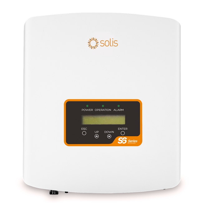 Solis mini 2500-S6, Enkelfase, 1 MPPT, excl. WIFI GPRS ETHERNET