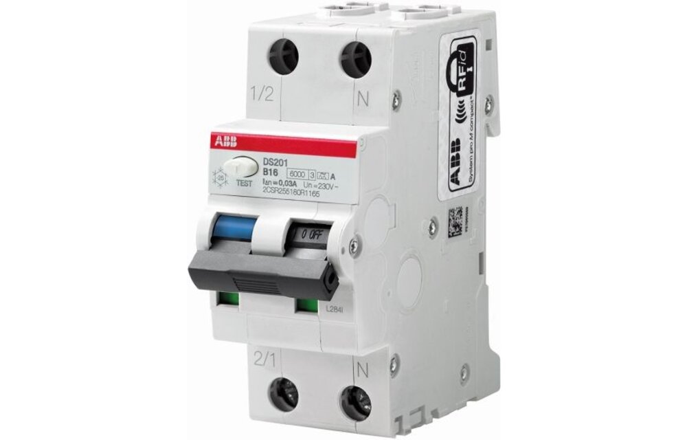 ABB Aardlekautomaat B16 1P+N 30mA