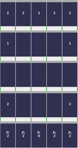 Flatfix Fusion 5 rij van 5 panelen Portrait Zwart