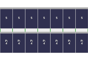 Flatfix Fusion  2 rijen van 7 panelen Portrait Zwart