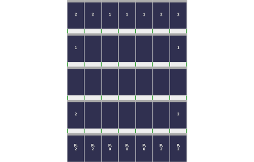 Flatfix Fusion  5 rijen van 7 panelen Portrait Zwart