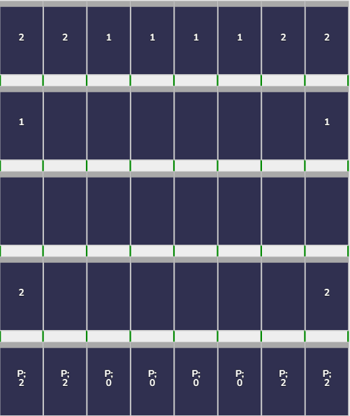 Flatfix Fusion 5 rijen van 8 panelen Portrait Zwart