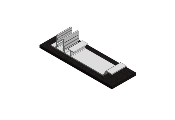 Van der valk  724720 Alu. Paneelondersteuning achtervoet L10°