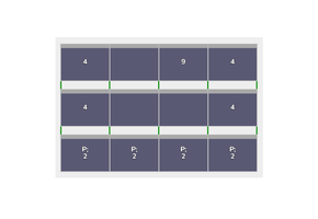 Flatfix Fusion 3 rijen van 4 panelen landscape