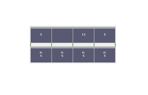 Flatfix Fusion 2 rijen van 4 panelen landscape
