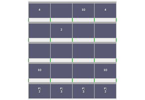 Flatfix Fusion 5 rijen van 4 panelen landscape