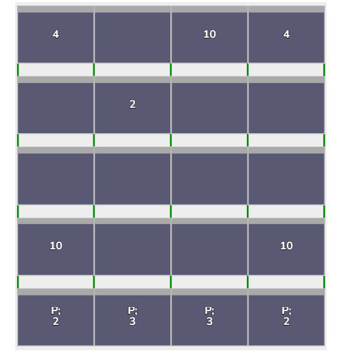Flatfix Fusion 5 rijen van 4 panelen landscape