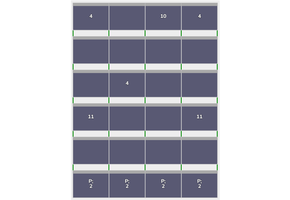 Flatfix Fusion 6 rijen van 4 panelen landscape