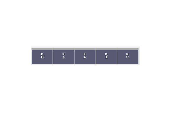Flatfix Fusion 1 rij van 5 panelen landscape