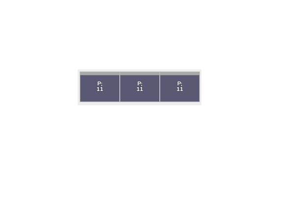 Flatfix Fusion 1 rij van 3 panelen landscape