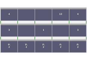 Flatfix Fusion 3 rijen van 5 panelen landscape