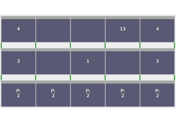 Flatfix Fusion 3 rijen van 5 panelen landscape