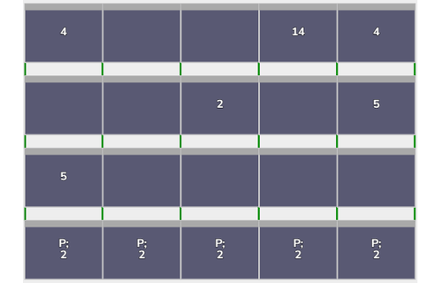 Flatfix Fusion 4 rijen van 5 panelen landscape