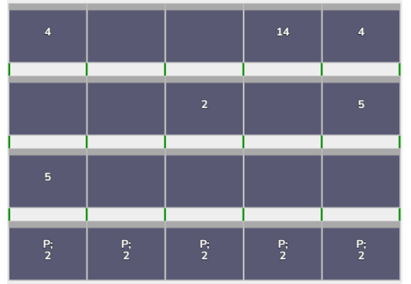 Flatfix Fusion 4 rijen van 5 panelen landscape