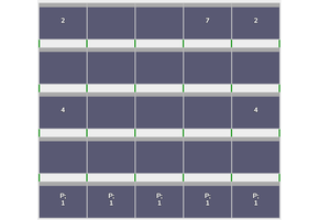Flatfix Fusion 5 rijen van 5 panelen landscape
