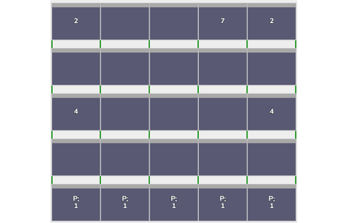 Flatfix Fusion 5 rijen van 5 panelen landscape