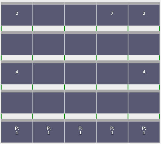 Flatfix Fusion 5 rijen van 5 panelen landscape