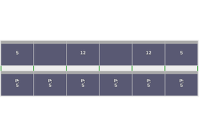 Flatfix Fusion 2 rijen van 6 panelen landscape