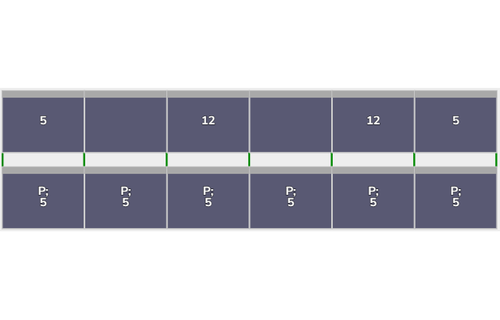 Flatfix Fusion 2 rijen van 6 panelen landscape