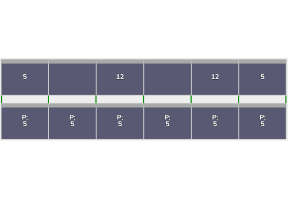 Flatfix Fusion 2 rijen van 6 panelen landscape