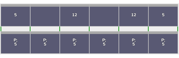 Flatfix Fusion 2 rijen van 6 panelen landscape
