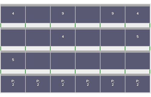 Flatfix Fusion 4 rijen van 6 panelen landscape