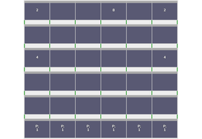 Flatfix Fusion 6 rijen van 6 panelen landscape