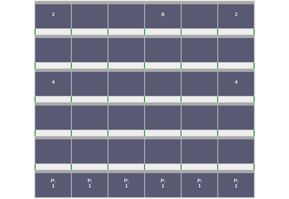 Flatfix Fusion 6 rijen van 6 panelen landscape