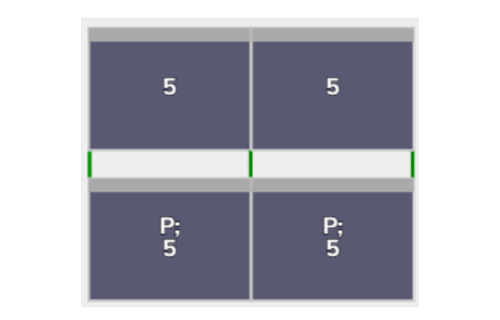 Flatfix Fusion 2 rijen van 2 panelen landscape