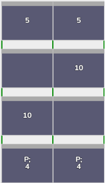 Flatfix Fusion 4 rijen van 2 panelen landscape