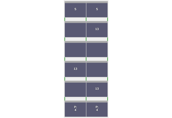 Flatfix Fusion 6 rijen van 2 panelen landscape