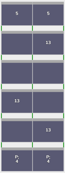 Flatfix Fusion 6 rijen van 2 panelen landscape