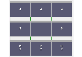 Flatfix Fusion 3 rijen van 3 panelen landscape