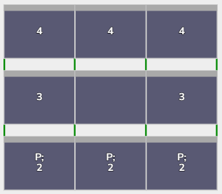 Flatfix Fusion 3 rijen van 3 panelen landscape