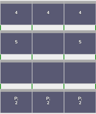 Flatfix Fusion 4 rijen van 3 panelen landscape
