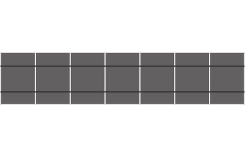 Clickfit Evo Pannendak  Portrait 1 rij van 7 panelen