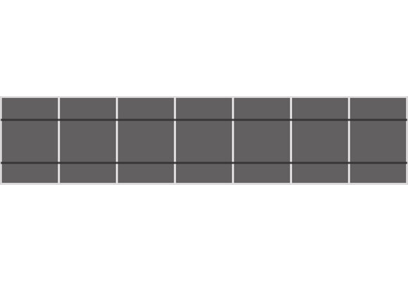 Clickfit Evo Pannendak Portrait 1 rij van 7 panelen