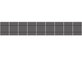 Clickfit Evo Pannendak  Portrait 1 rij van 9 panelen