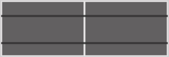 Clickfit Evo Pannendak Landscape 1 rij van 2 panelen horizontale rails