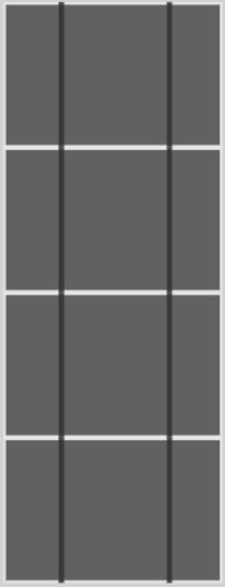 Clickfit Evo Pannendak  Landscape 1 kolom van 4 panelen verticale rails