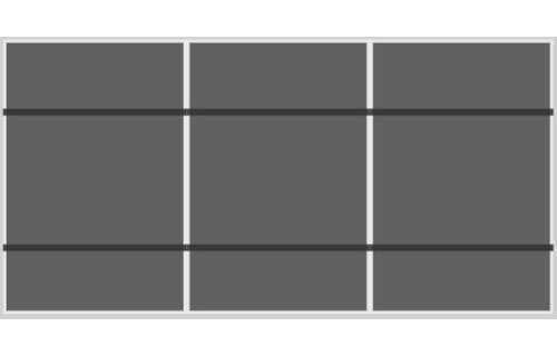 Van der Valk Pannendak Portrait 1 rij van 3 panelen