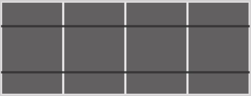 Van der Valk Pannendak Portrait 1 rij van 4 panelen