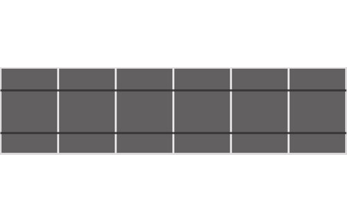 Van der Valk Pannendak Portrait 1 rij van 6 panelen