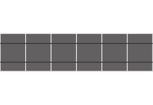 Van der Valk Pannendak Portrait 1 rij van 6 panelen