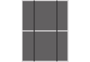 Van der Valk Pannendak Landscape 1 kolom van 2 panelen