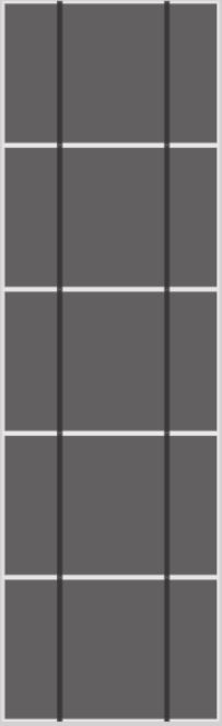 Van der Valk Pannendak Landscape 1 kolom van 5 panelen