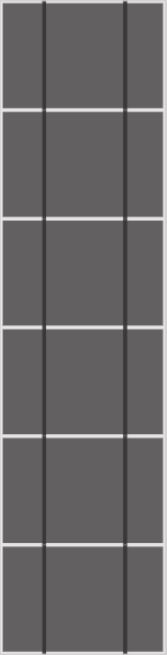 Van der Valk Pannendak Landscape 1 kolom van 6 panelen