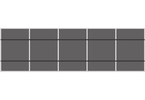 Solar Construct Pannendak Portrait 1 rij van 5 panelen