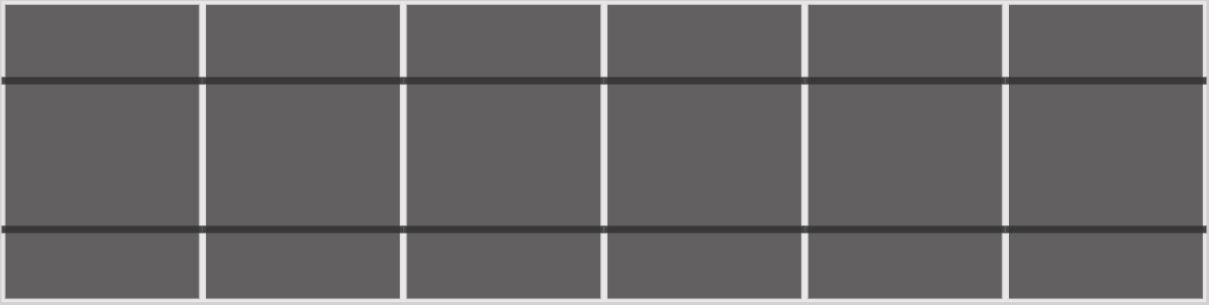 Solar Construct Pannendak Portrait 1 rij van 6 panelen