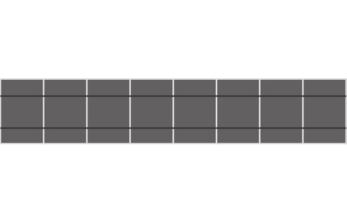 Solar Construct Pannendak Portrait 1 rij van 8 panelen